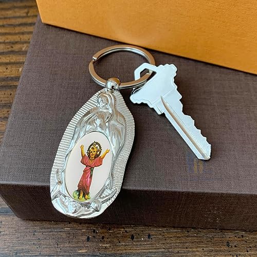 Miniatura 6 de 12 llaveros para bautizo y bautizo, para bebé, Jesús, Nuestra Señora de Guadalupe, para niños y niñas invitados