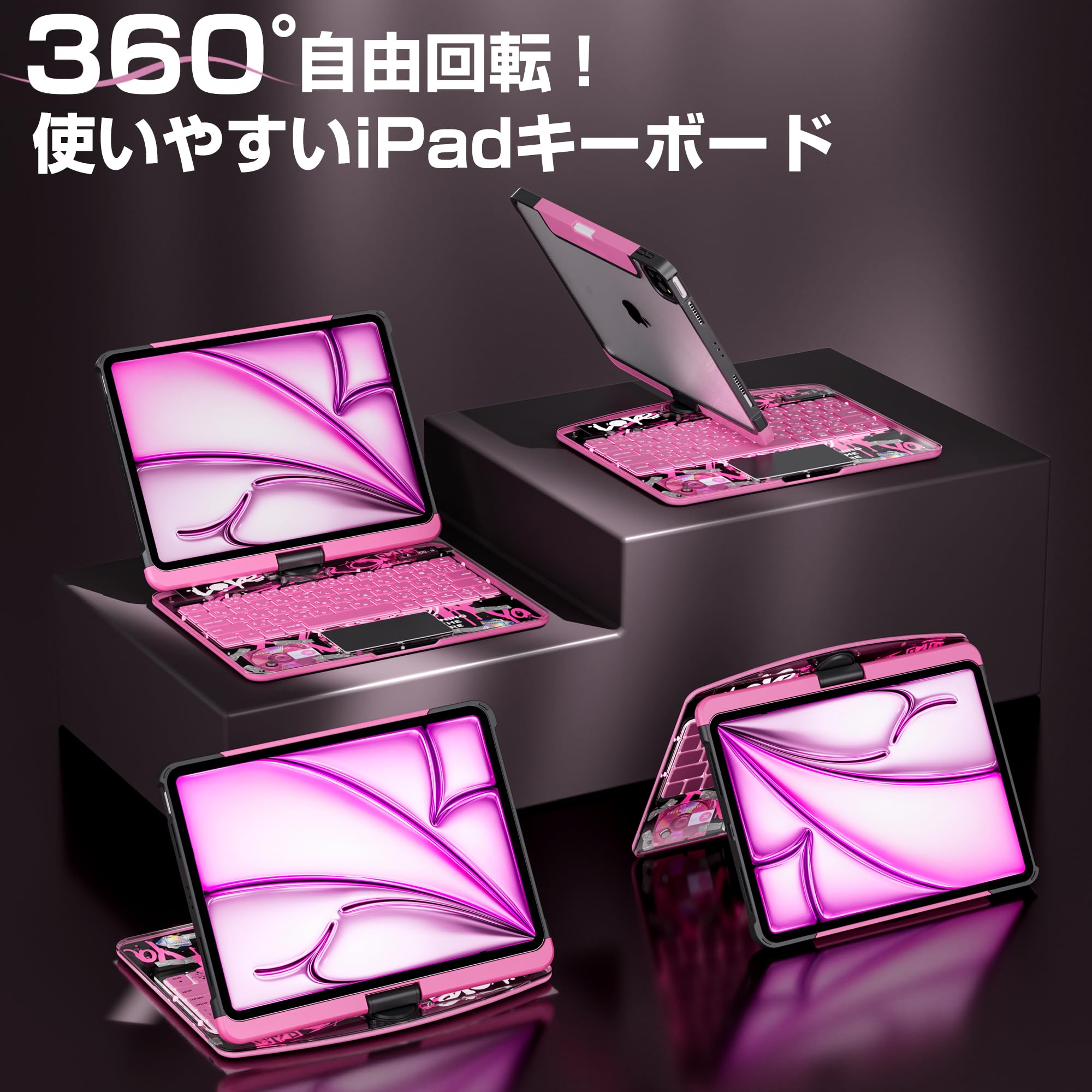 Amazon.co.jp: iFacemall iPad キーボード付きケース A16 第11世代/第