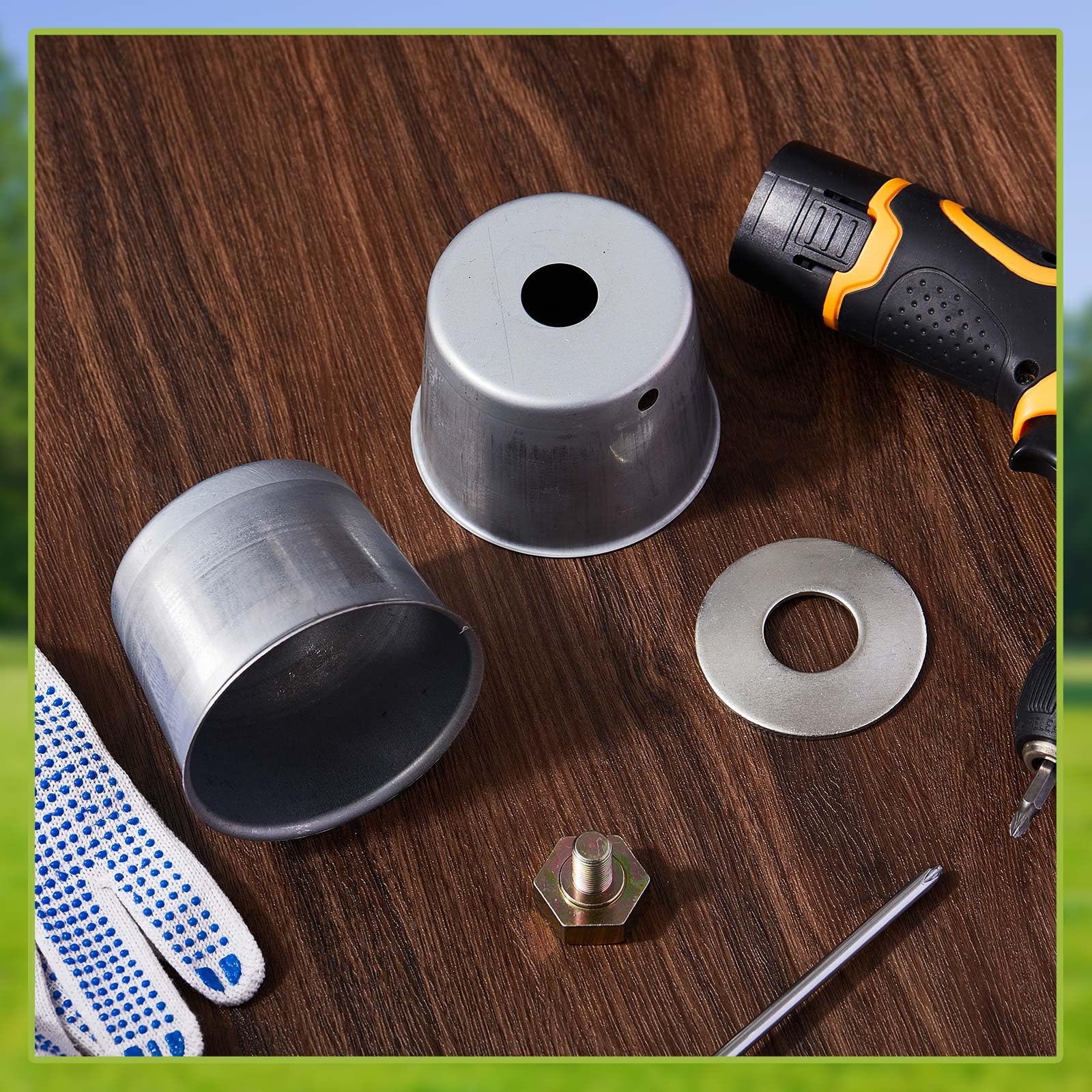 MorningRo Parti del ponte del tosaerba compatibili con Kubota ZD326 ZG222 ZG227, bulloni per lama del tosaerba e tappo antipolvere compatibili con K5651-34350 K5651-34352 K5651-34372 K5647-34312 (1