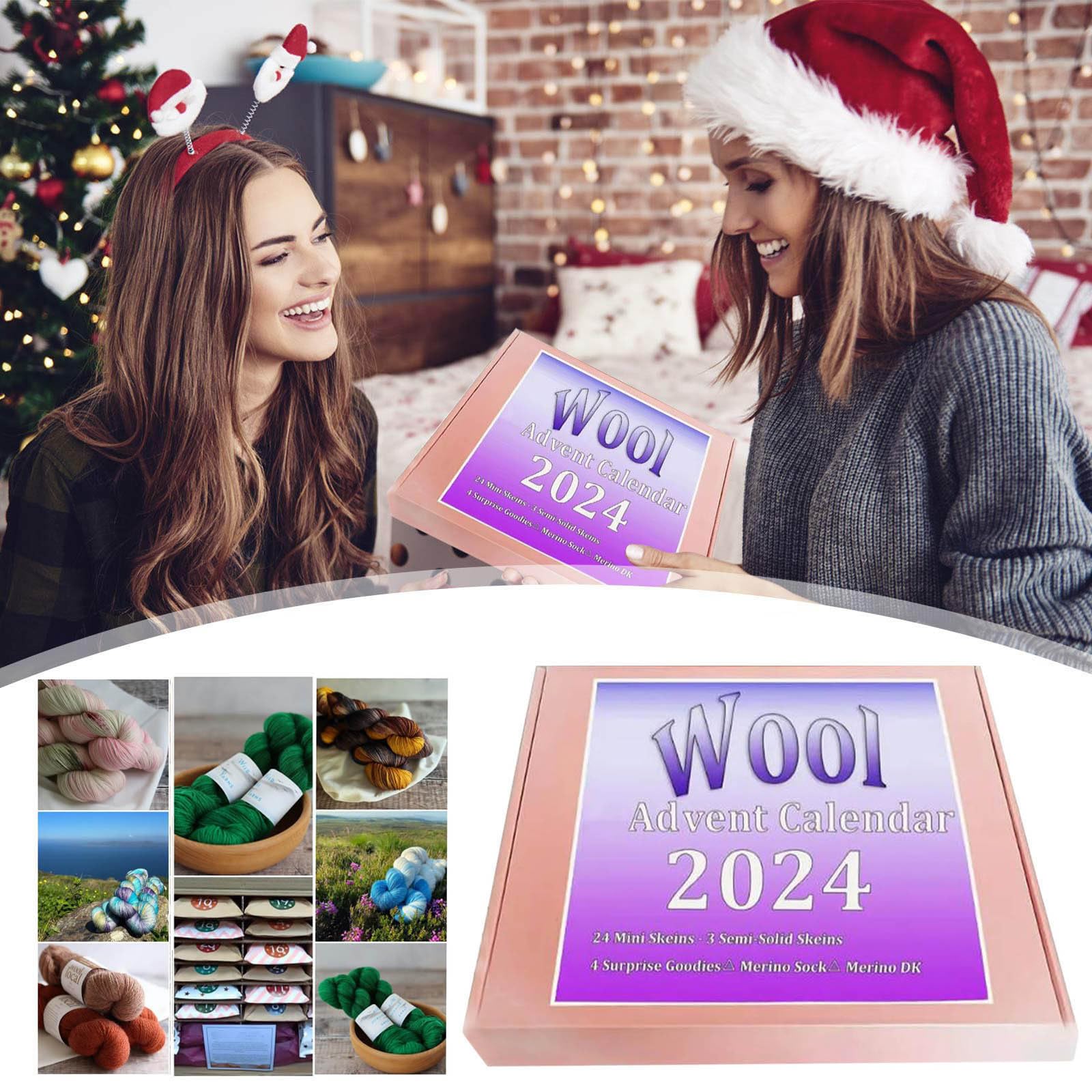 Amazon.co.jp: ウール アドベント カレンダー 2024、ステッチ