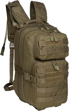 Surge Tactical Hydration Pack by Fieldline | Military Backpack with MOLLE System | Survival Bug Out Bag | 22L Storage Capacity + 3L Reservoir Digital Sand