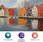 Cross & Glory - Façades du fjord: L'eau de Norvège - 1000 Puzzle de puzzle pour les adultes & Détail vif -Idéal pour les passionnés de puzzle