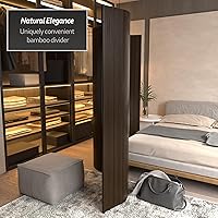 Vista 13 de Red Lantern Pantalla de onda de bambú corta de 4 pies - Blanco