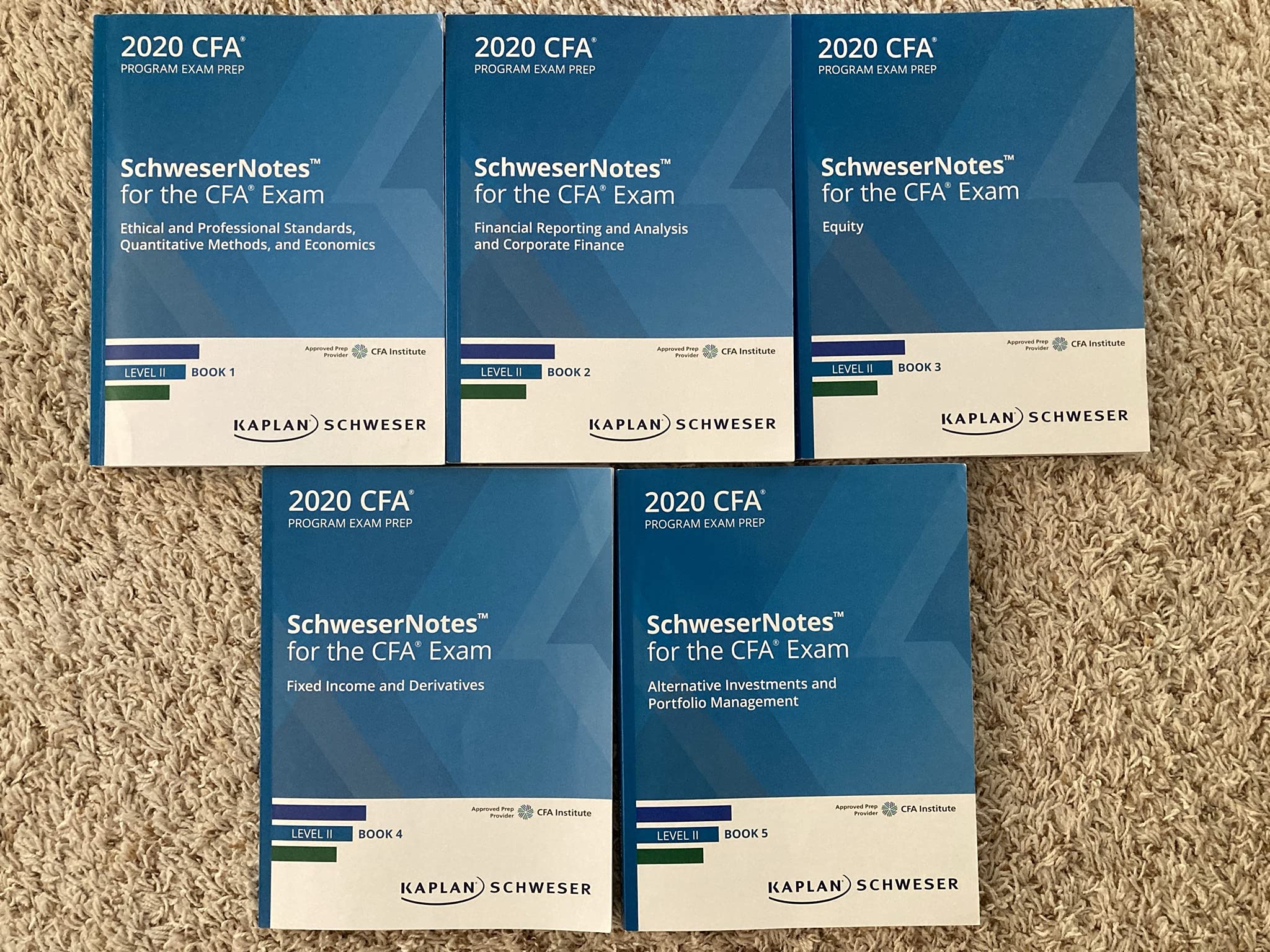 CFA Level2 Kaplan Schweser教材&QuickSheet CFA Level 2 Notes, Books - Schweser Notes - Kaplan Schweser