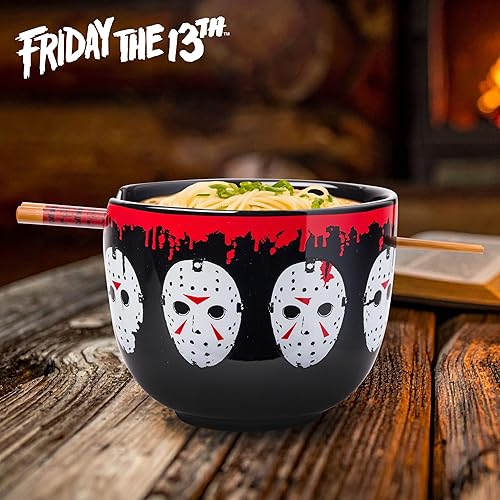 Miniatura 15 de Silver Buffalo - Cuenco con palillos para arroz, fideos o ramen, de cerámica, modelo Hogwarts Railways con escudo, de Harry Potter, apto