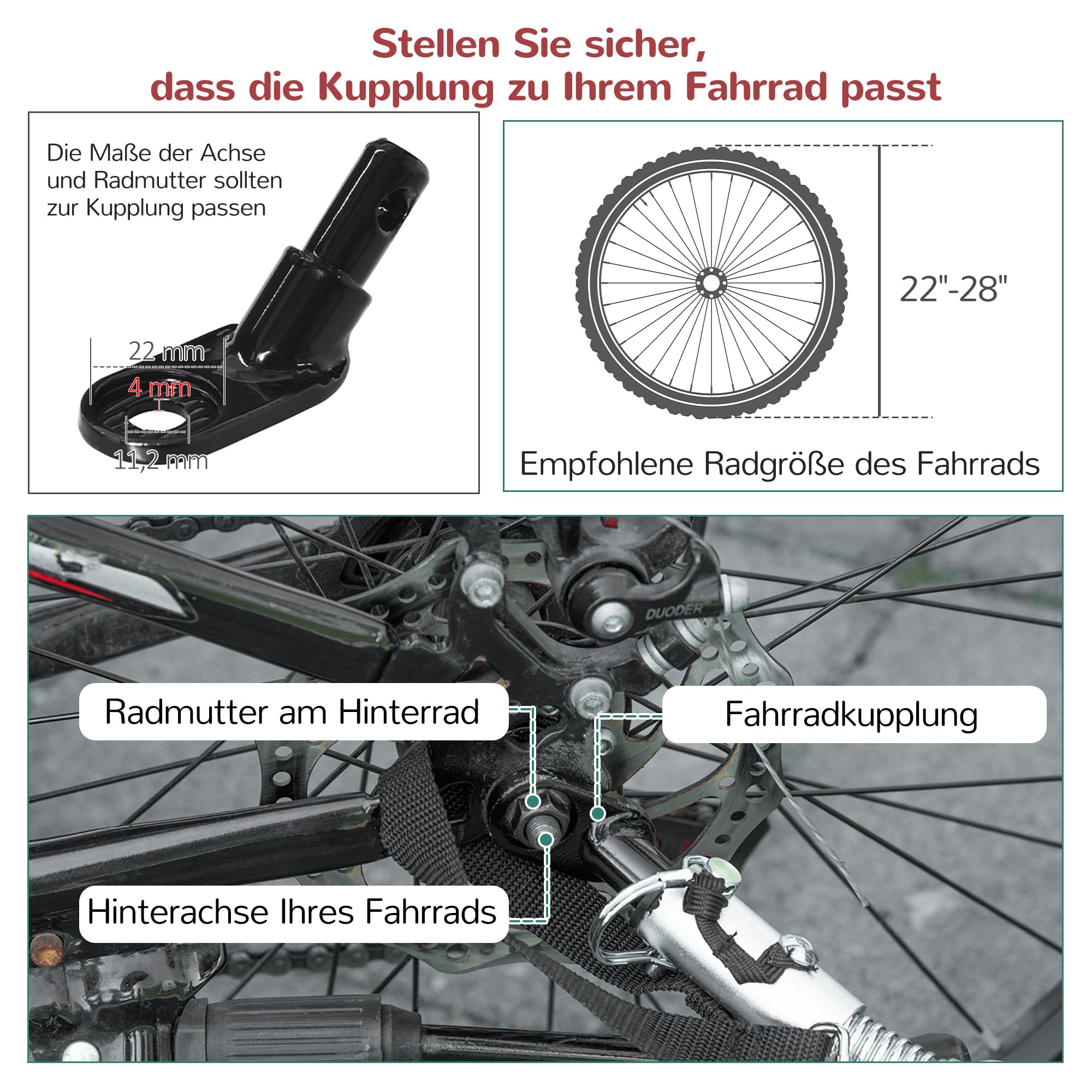 HOMCOM 3 in 1 Kinderanhänger Aluminium Kinder Jogger Fahrradanhänger Radanhänger für 2 Kinder mit Schwingungsdämpfungssystem Aufbewahrungstasche Verstellbarer Lenker
