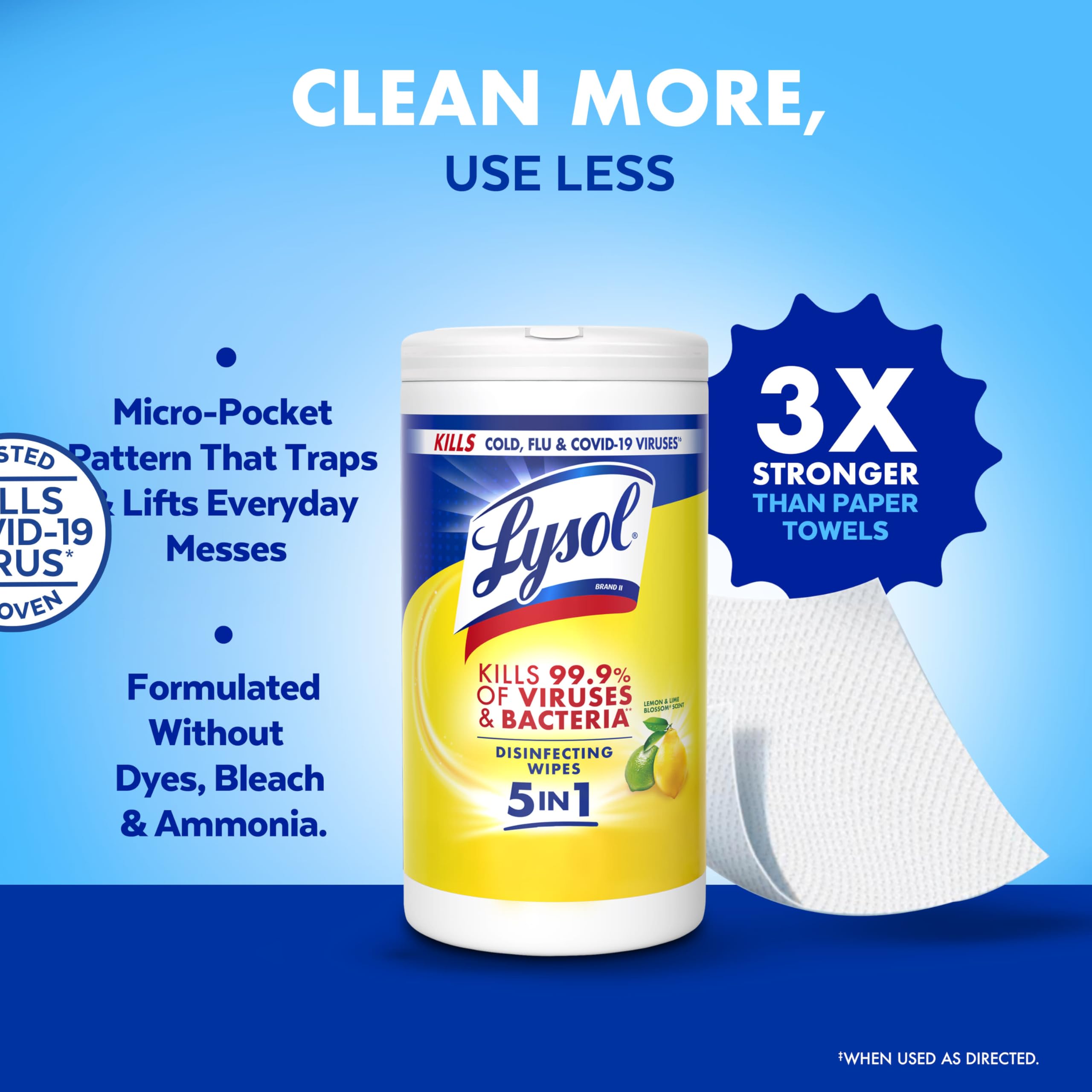 Lemon Disinfecting Wipes, 80 ct. (4 Pack) W111364