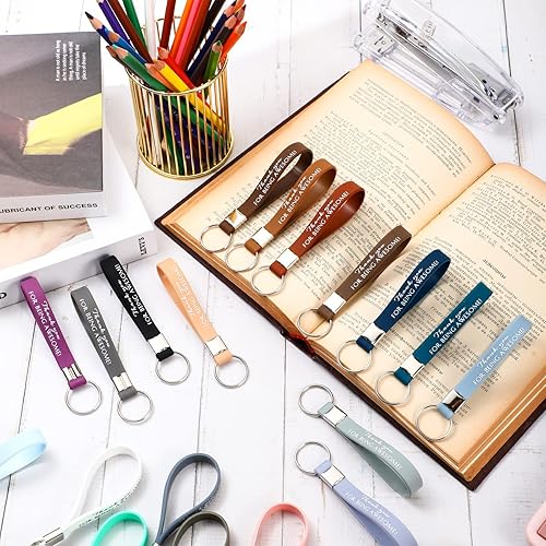 Miniatura 5 de Unittype 50 llaveros motivacionales de agradecimiento para empleados, regalo de agradecimiento a los empleados, con cita inspiradora de goma para