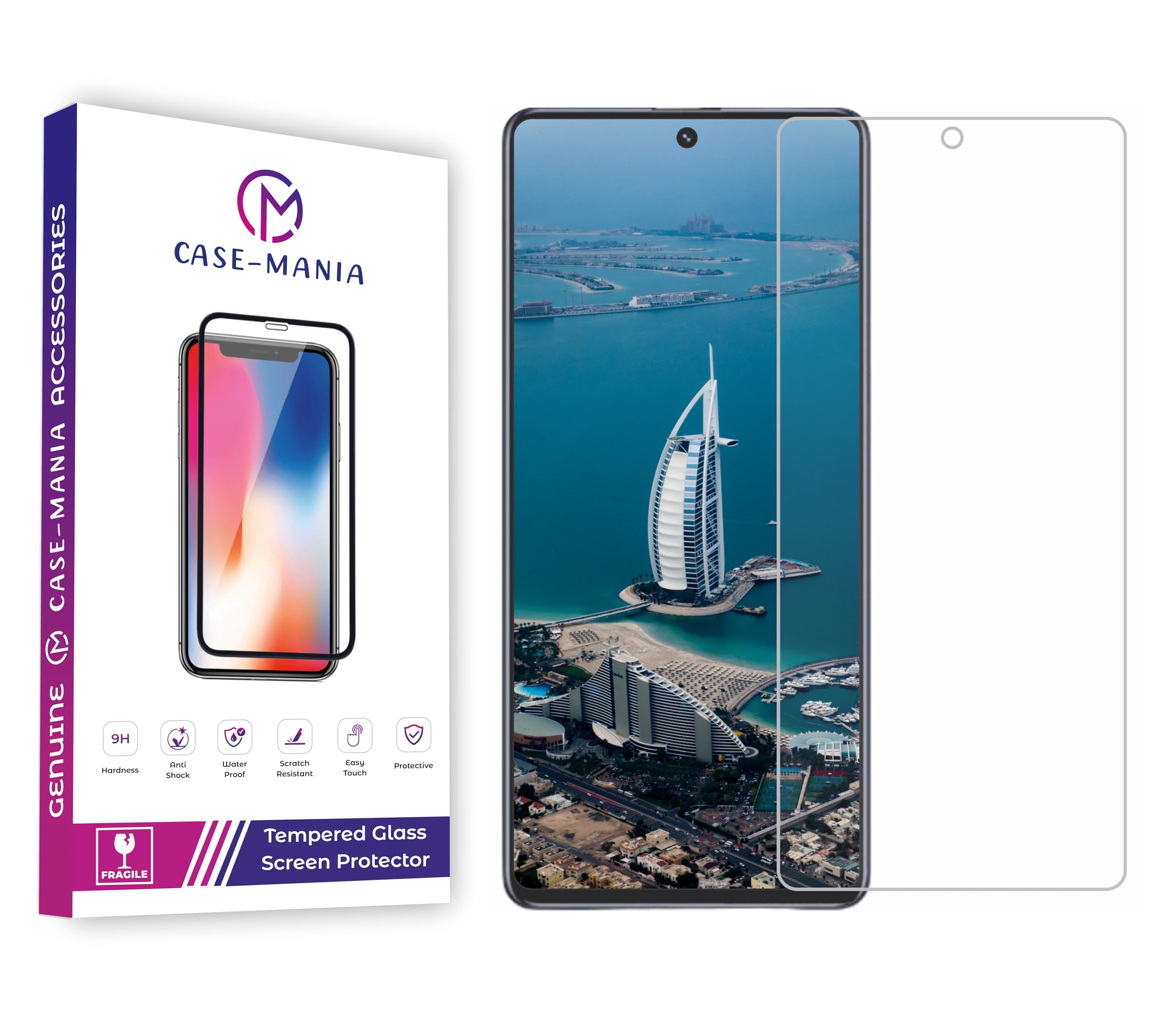 Case-Mania Tempered Glass Screen Protector Compatible for Xiaomi Redmi Note 9 Pro / 9 Pro Max / 9s / 11 Pro / 11 Pro Plus / 11E Pro Except Edges With Easy Installation kit for Smartphone (B0CXMZ193K) Amazon Price History, Amazon Price Tracker