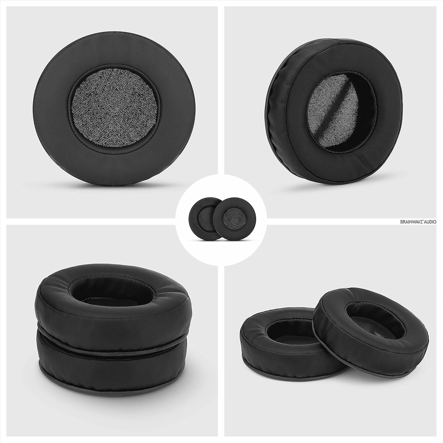 Popular BRAINWAVZ Round Replacement Memory Foam Earpads - Suitable for Many Other Large Over The Ear Headphones - Sennheiser, AKG, HifiMan, ATH, Philips, Fostex, Sony (Black) Popular BRAINWAVZ Round Replacement Memory Foam Earpads - Suitable for Many Other Large Over The Ear Headphones - Sennheiser, AKG, HifiMan, ATH, Philips, Fostex, Sony (Black)