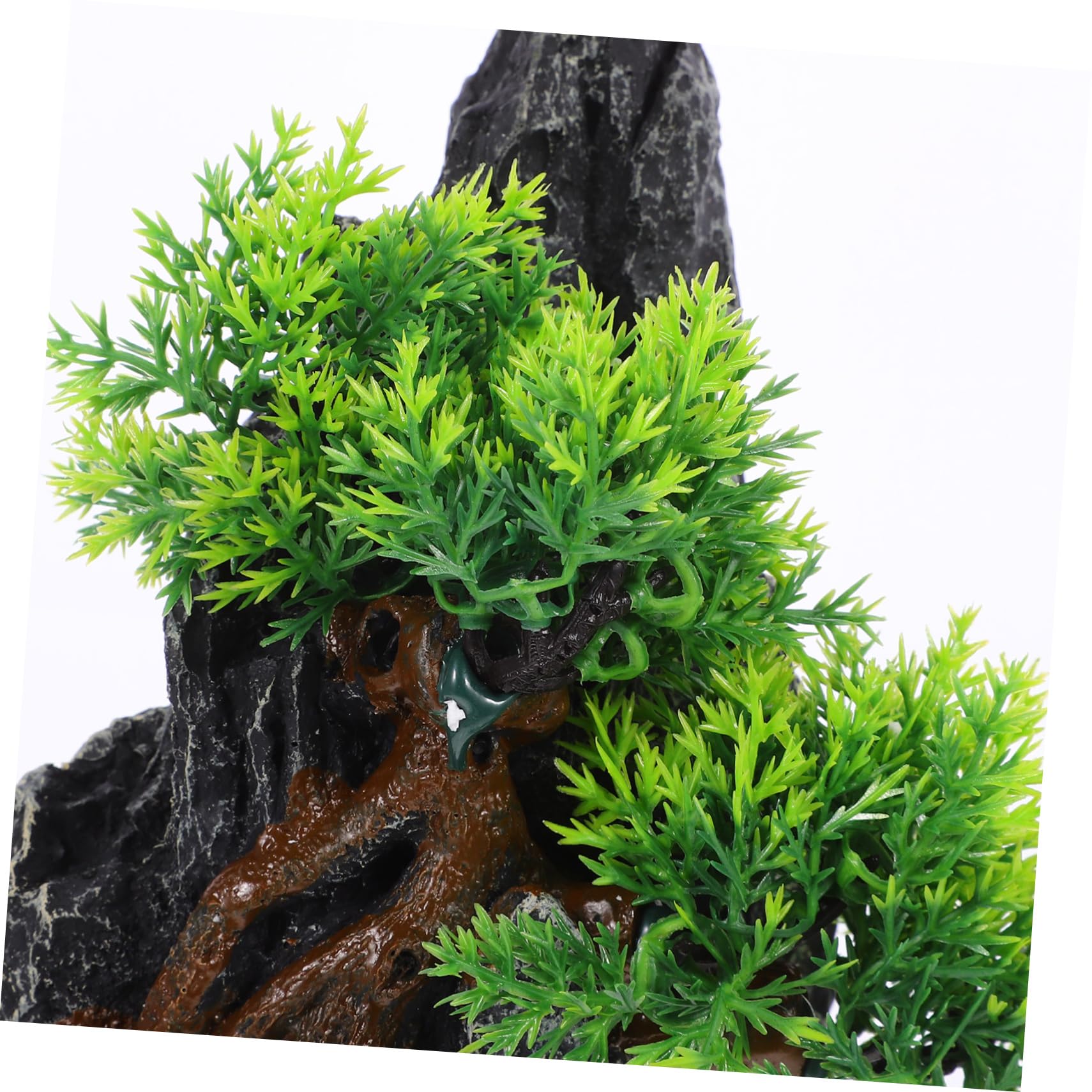 POPETPOP Decoraciones De Rocallas y Plantas Acuáticas Adorno para Acuario De Resina Figura Decorativa De Rocalla para Peceras Paisaje Artificial para Decoración De Roca Acuario