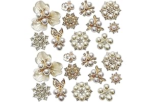 Exquisite Pearl and Rhinestone Embellishments for Elegant Jewelry Creations