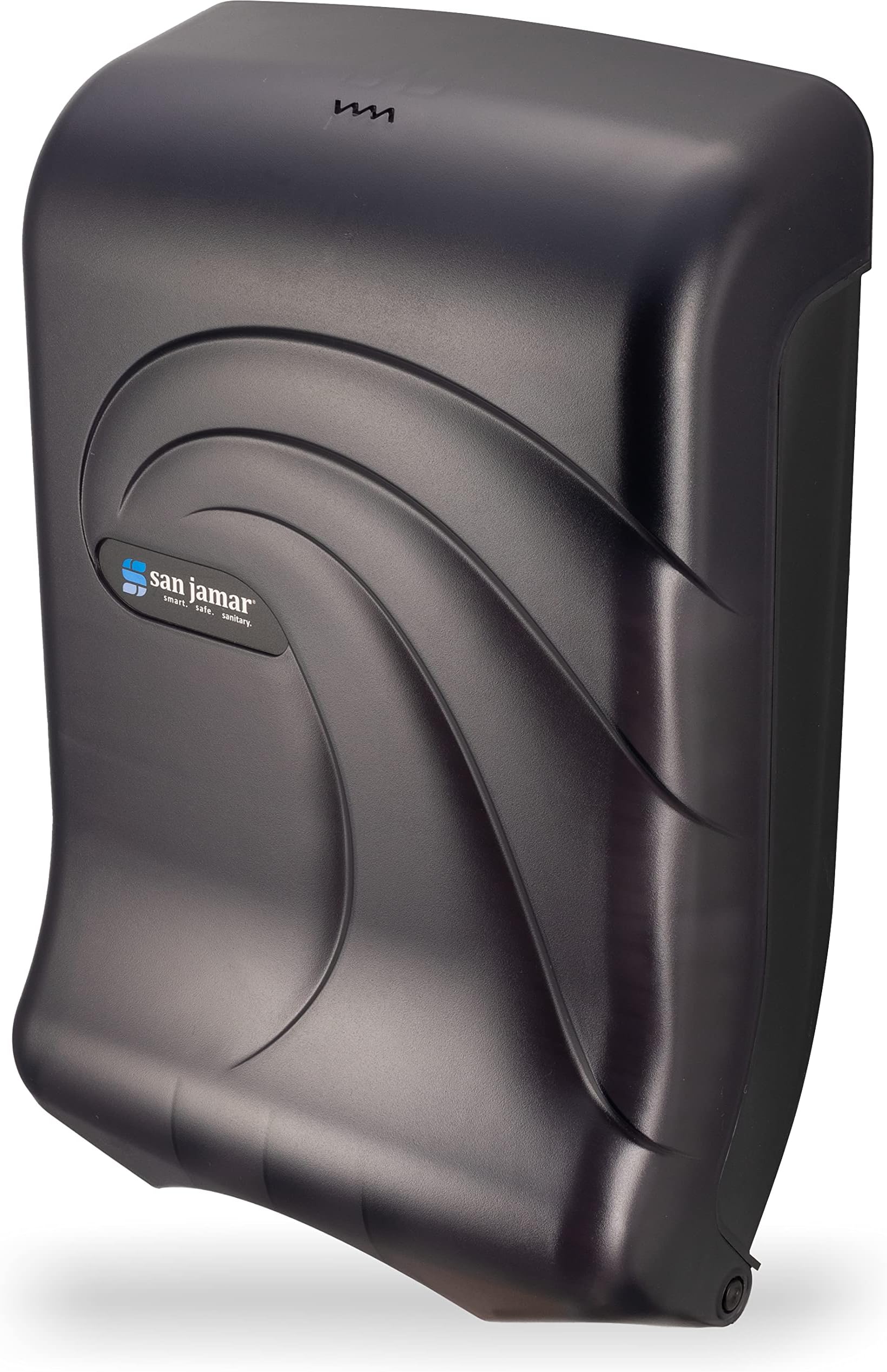 Ultrafold Plastic Paper Towel Dispenser for Bathroom, Black