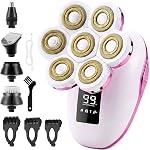 Razors électriques pour femmes, 7D Shaver électrique pour les femmes, 5-IN-1 Lady Shaver, Bikini Trimmer humide/séché pour les femmes, Enlèvement des cheveux faciaux rechargeables, Rasoirs électriques sans douleur pour femmes pour les jambes Armpit Pubic Area
