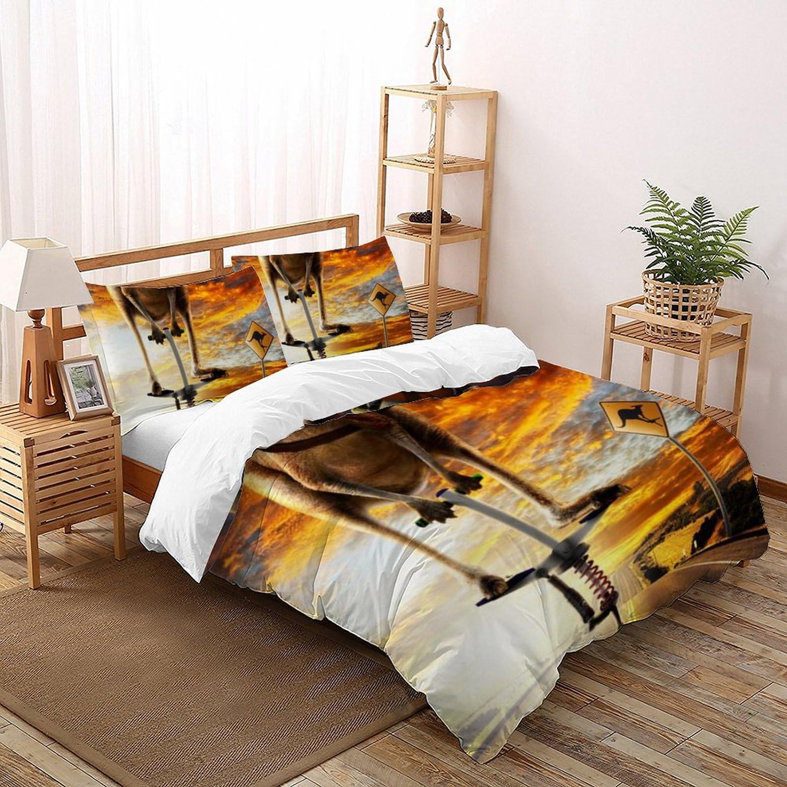 Housse de couette microfibre Animaux Land pour en finir avec la couette qui glisse