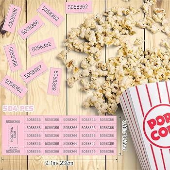 Amazon.com : Kosiz 504 Sheets 25 Bid Raffle Ticket with