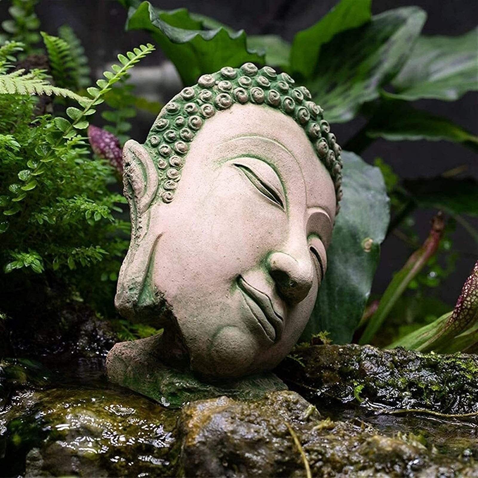 Ozdoby ogrodowe Rzemiosło na świeżym powietrzu Rzeźba z piasku Posąg Buddy Dom miejski Zen Statua Ozdoby do dekoracji Ogród Krajobraz Akcesoria domowe Bajkowe ozdoby ogrodowe