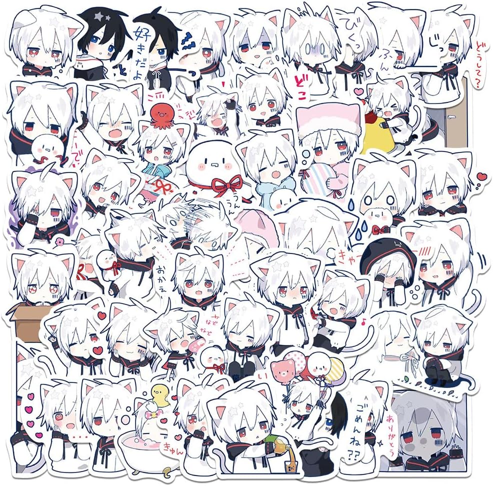 Mafumafu Sticker Q Style Cartoon Phone Planner Calendar Sticker 65PCS