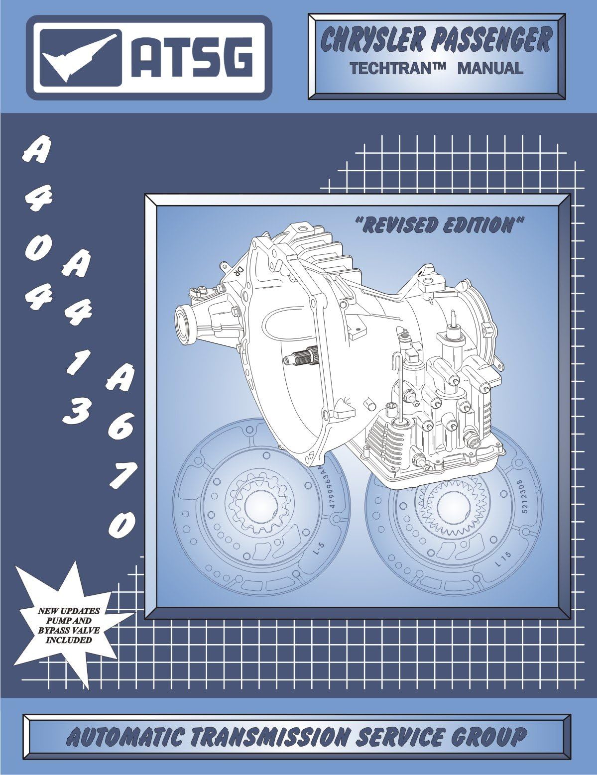 ATSG Chrysler A-404 thru A-670 Techtran Manual Automatic Trans axles