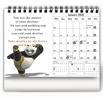 Accuprints Spiritual 2022 Calendar for Desk for Table New Year Hanging Planning New Marking Quotes