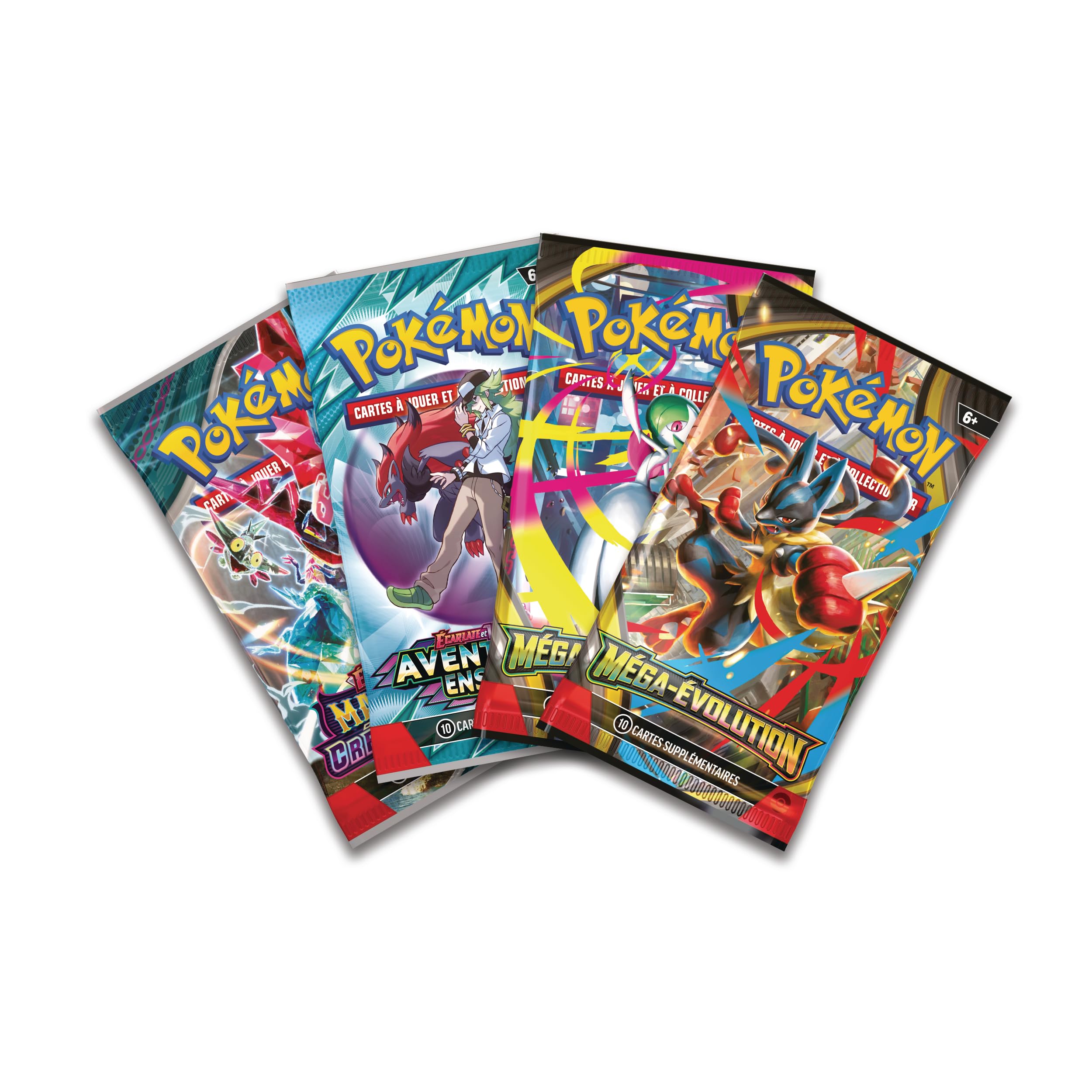 Pokémon : Coffret Méga-Kangourex-ex (1 Carte Promo Brillante, 1 Carte Promo Grand Format lenticulaire et 4 boosters) du JCC Pokémon