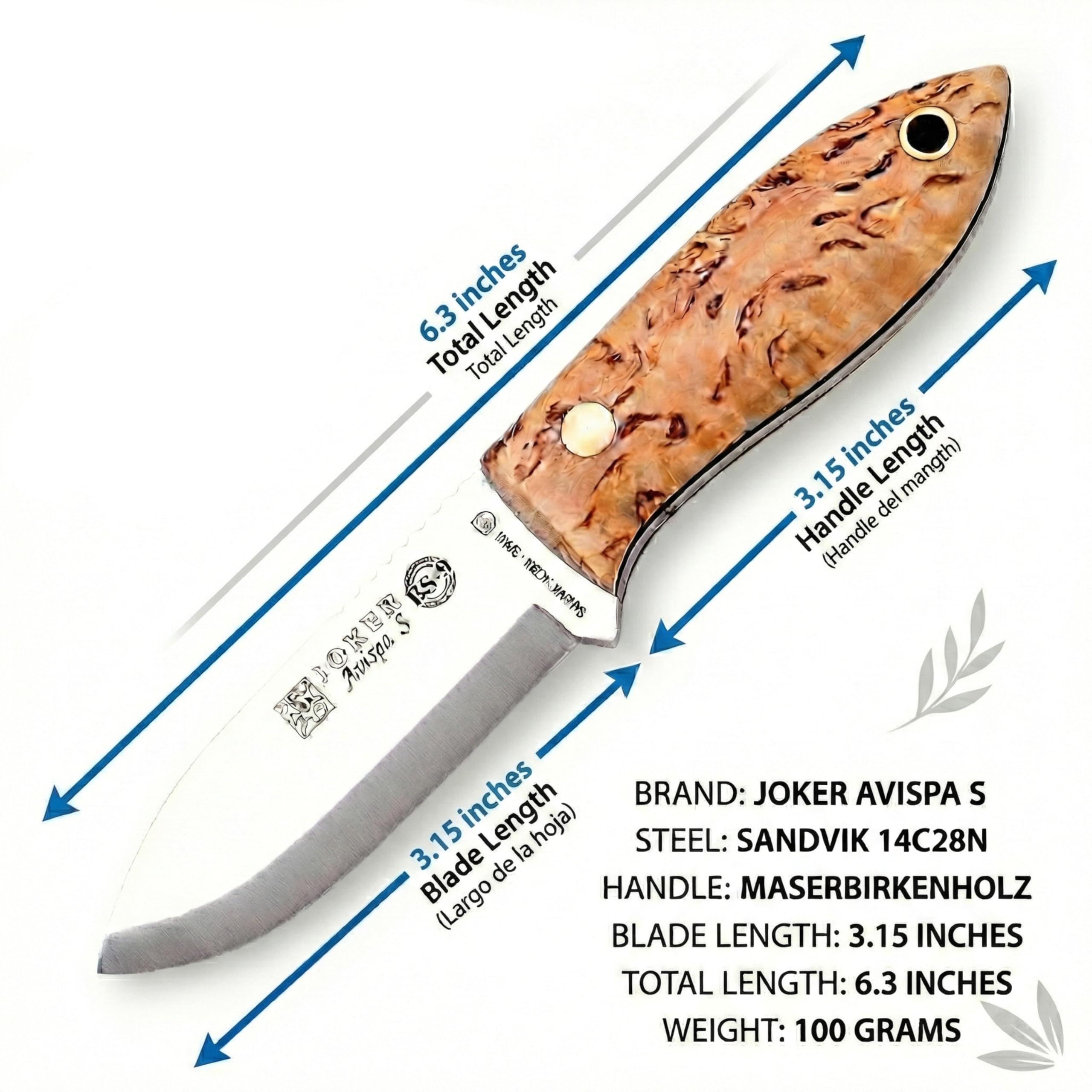Amazon.co.jp: Joker Bushcraft Avispa S CL121、カーリーバーチウッド