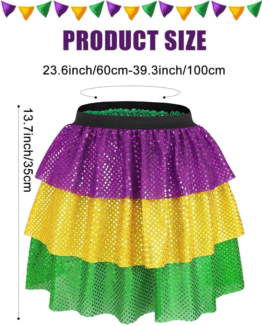 TWINKLEDE Sparkly Tutu Skirt Carnival Costume Festival Dance Skirts Outfit for Women - Image 5