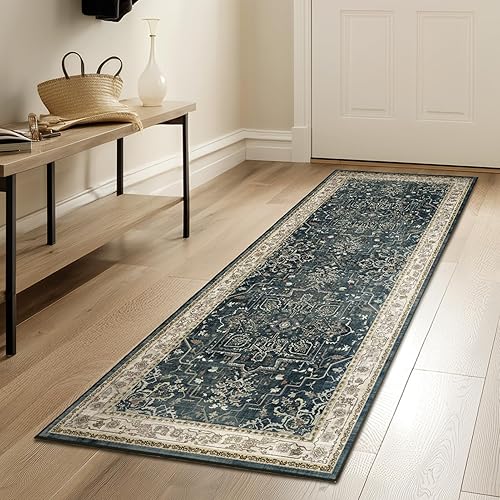 Miniatura 116 de Alfombras Redondas Beige de 4 pies, Alfombra Circular Pequeña Antideslizante Lavable de Pelo Bajo y Fina para Entrada, Cocina, Comedor, Alfombra