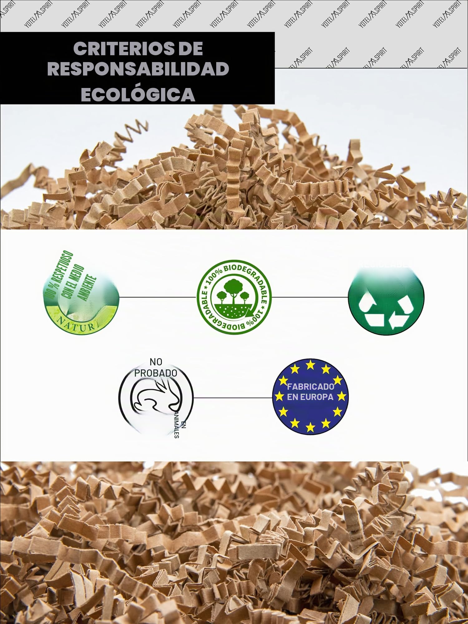 1kg Papel Kraft Triturado para Relleno – Virutas de Papel para Regalos, Cestas, Cajas y Paquetes – Material de Embalaje de Protección y Decoración (Kraft, 1kg)