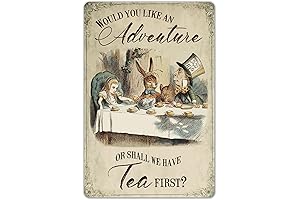Alice in Wonderland Tin Sign Home Decor: Delightful Touch of Whimsy
