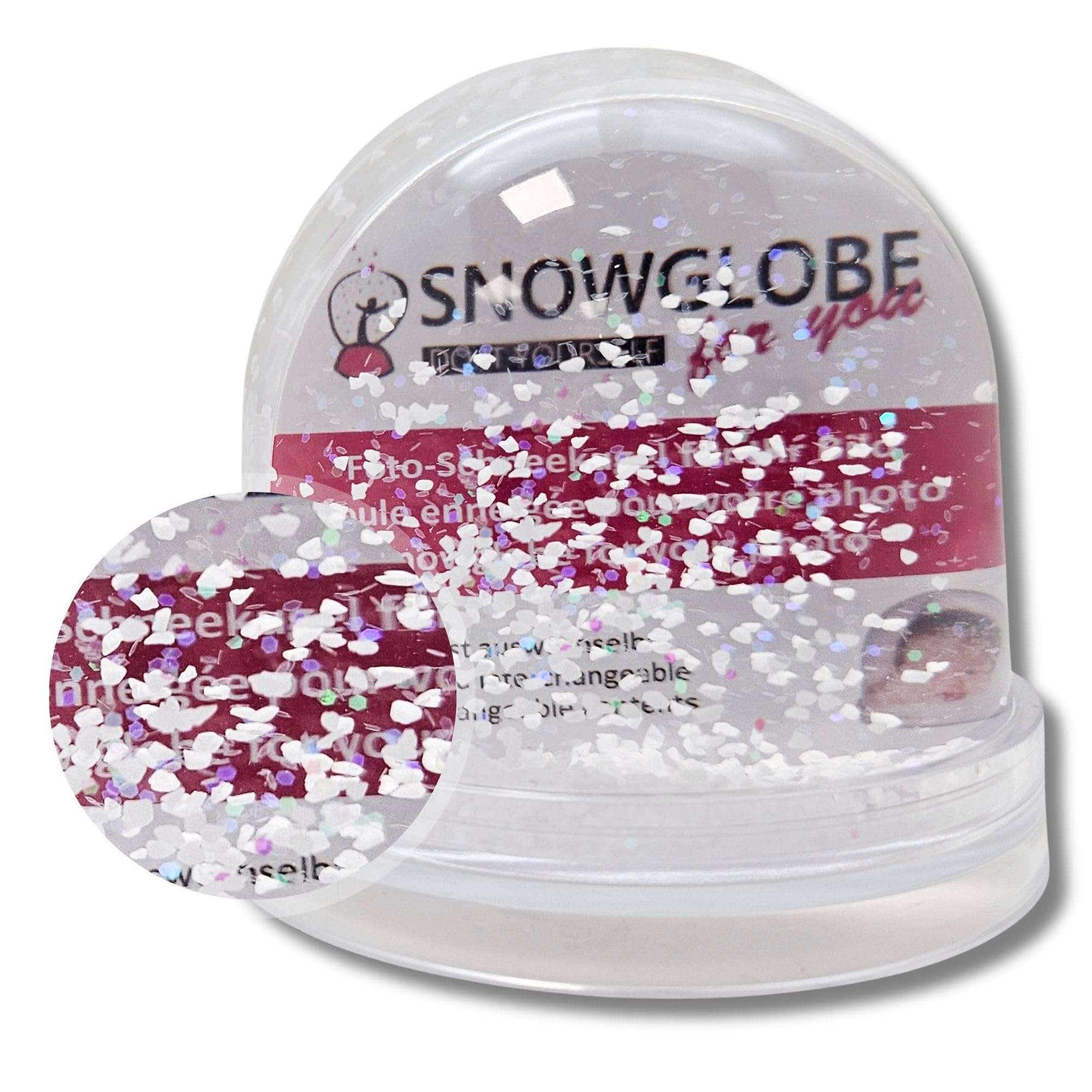 Schneekugelhaus Clear 50007 Snow Globe Photo With Base Transparent With Snow