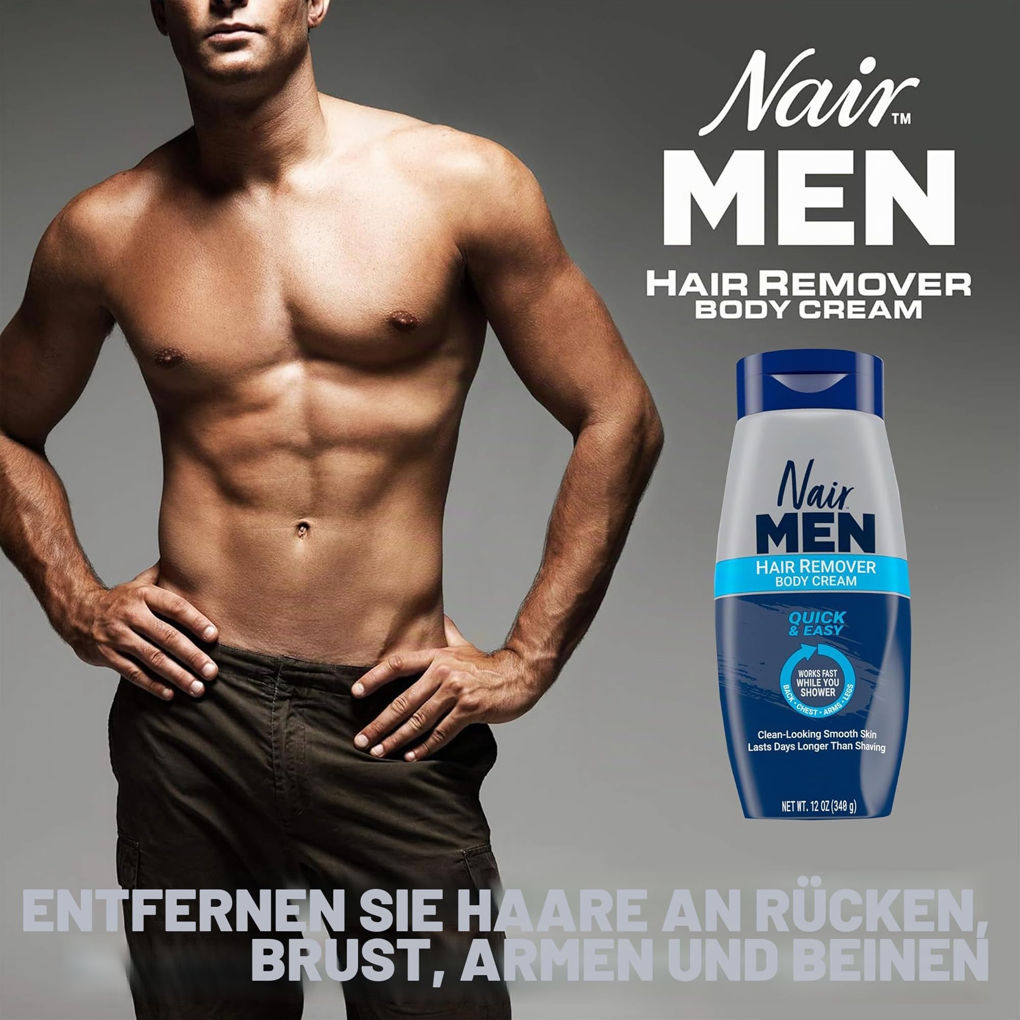 Nair Men Hair Removal Body Cream 13 oz by Nair