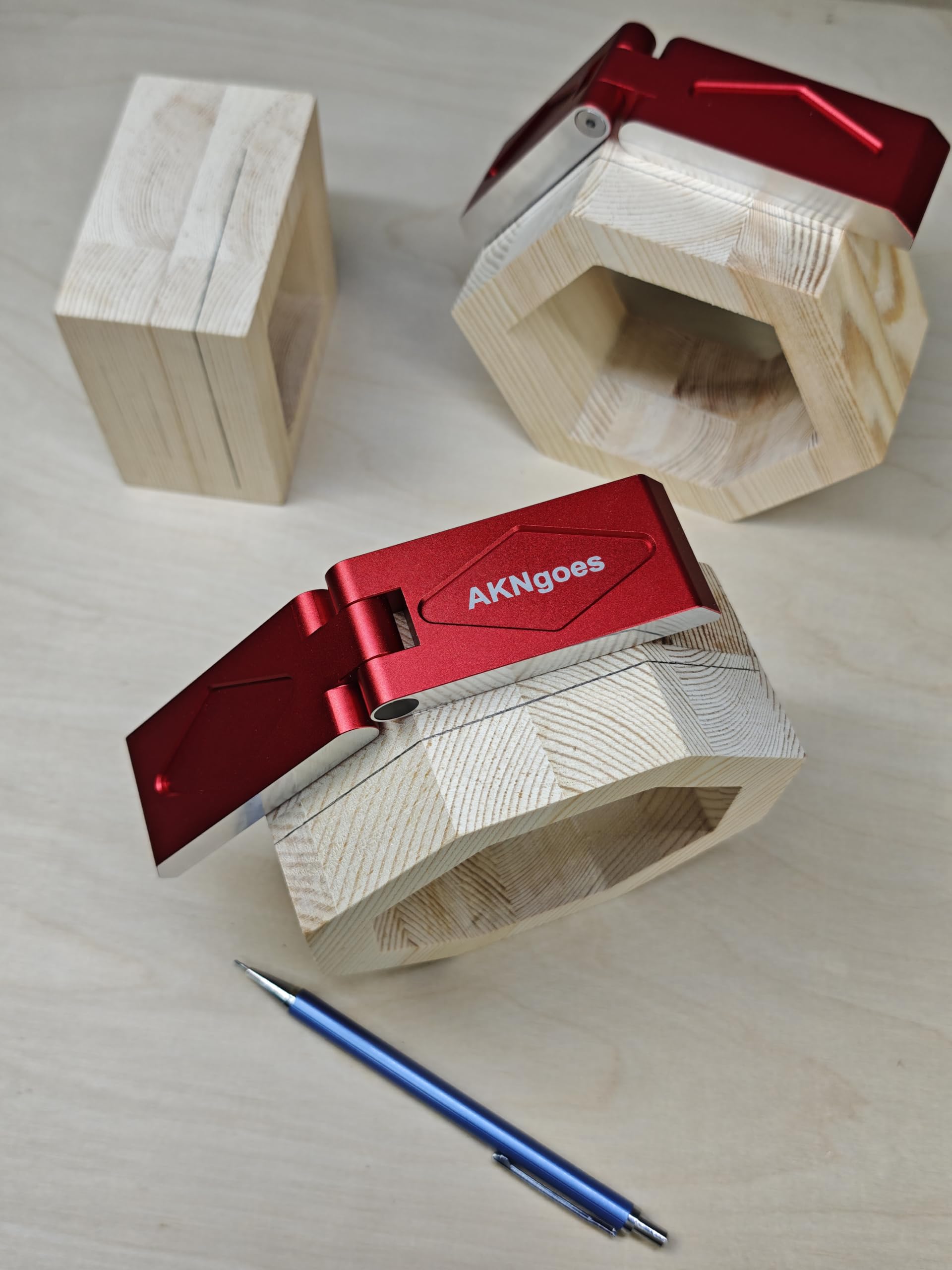 Holzbearbeitungs-Klappsattel, quadratisch, 17,8 cm, Transfer-Layout-Linien um Ecken, perfekt für Zapfen, Dübel, abgewinkelte Tischlerarbeiten, für Tischlerarbeiten, Layout- und Messwerkzeuge