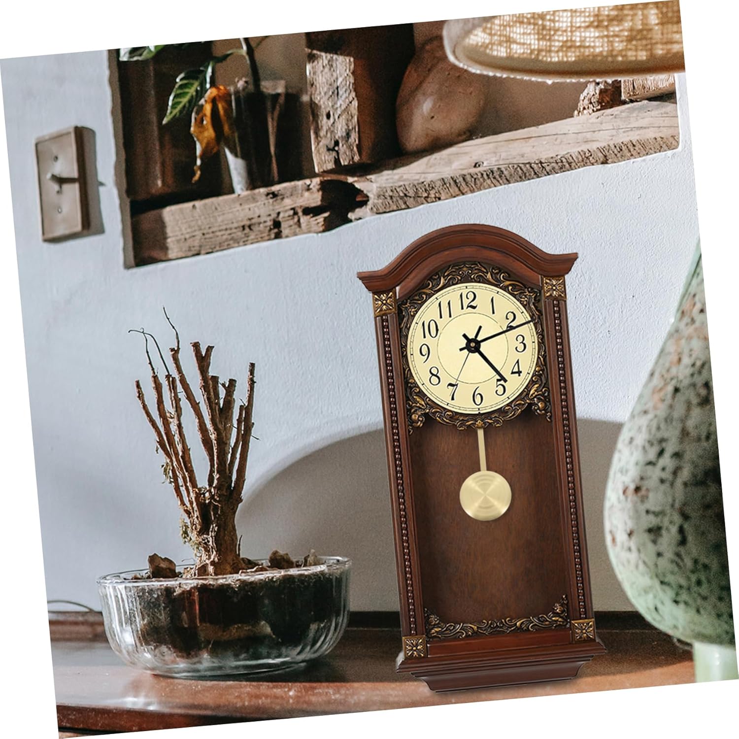 Gadpiparty 5pcs Wall Clock Parts Metal Clock Pendulum Movement Replacement for Vintage Wall