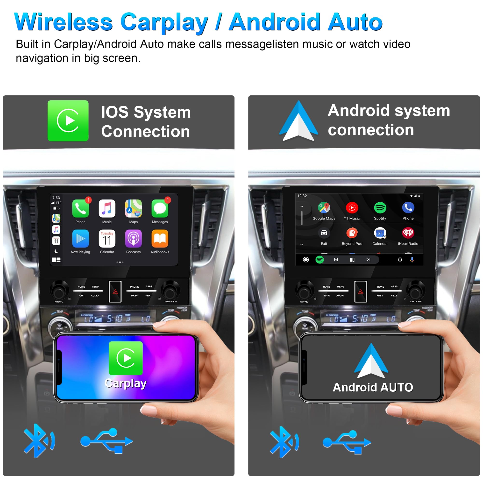 Amazon.com: Android 13.0 Car Radio Stereo GPS Navigation for