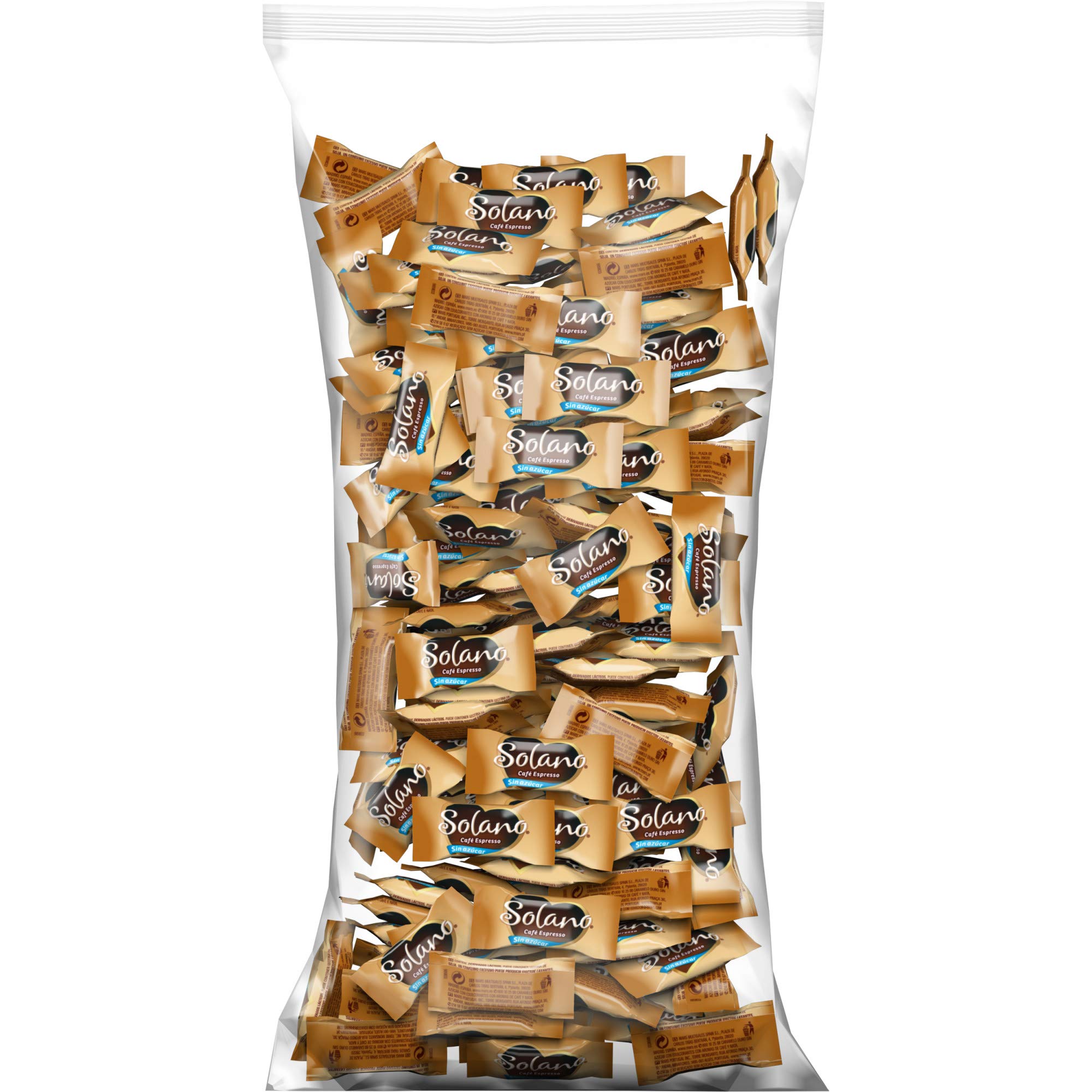Solano Caramelo Cremoso Sabor Suave y sin azúcar, Chuches Halloween, Golosinas Halloween (1kg) & Caramelo Cremoso Sabor Café y sin azúcar, Chuches Halloween, Golosinas Halloween (1kg)