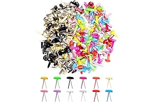 Benvo 300Pcs Mini Brads 8x13mm Pastel Brads