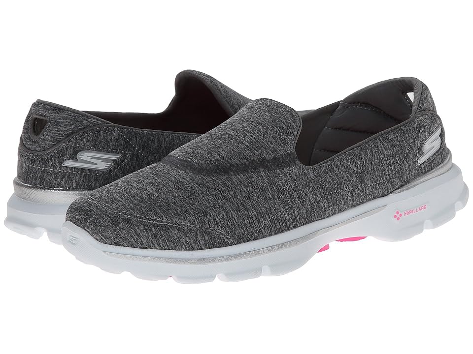 

SKECHERS Performance Go Walk 3 Reboot (Gray) Women's Slip on Shoes
