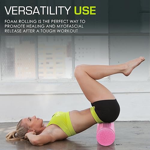Miniatura 5 de ProsourceFit High Density Foam Rollers Long, Firm Full Body Athletic Massage Tool for Back Stretching, Yoga, Pilates, Post Workout Muscle