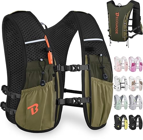 Miniatura 17 de Chaleco de Hidratación Mochila para Correr para Hombres Mujeres, Mochila de Hidratación Ligera de 5L para Correr, Chaleco de Hidratación para