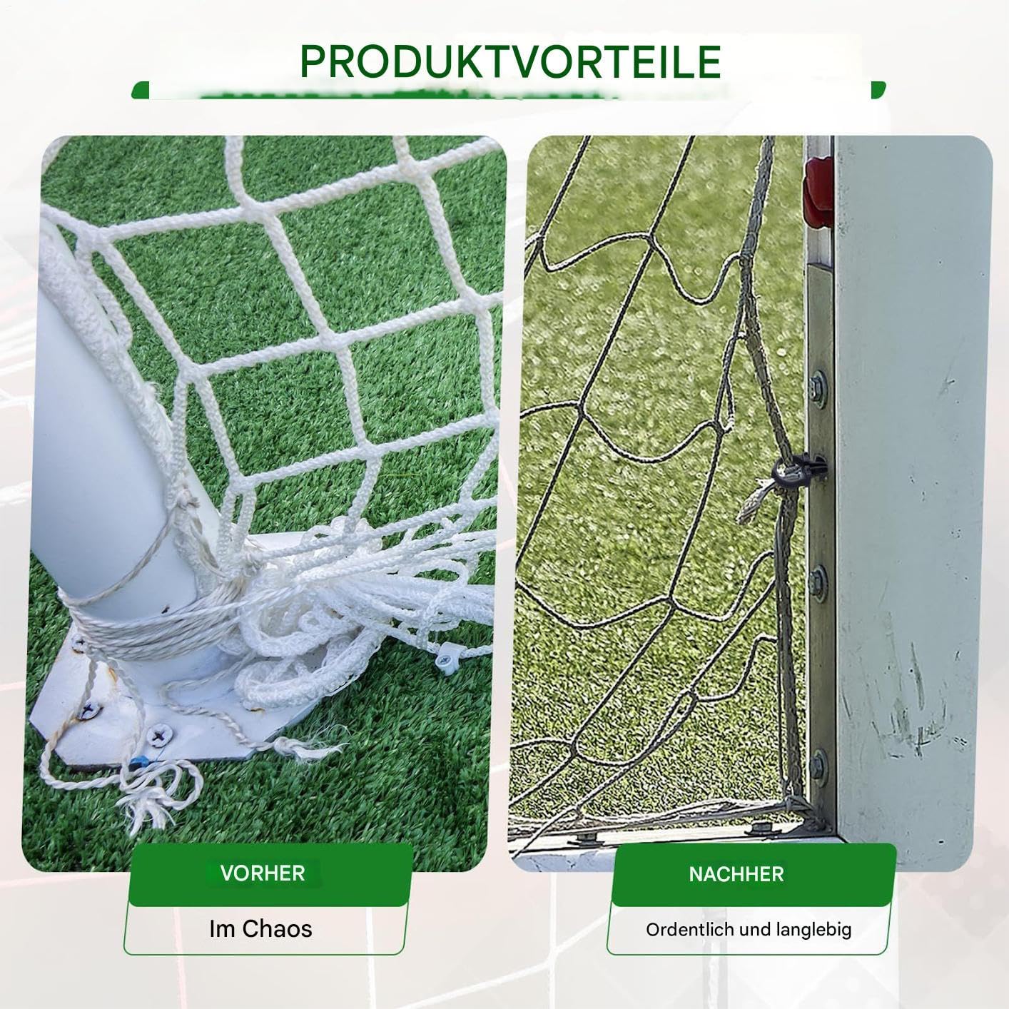 Clips de fijación para Red de fútbol, 100 Piezas, robustos Soportes para portones de Red de fútbol, Accesorios Deportivos para Patio Trasero, Entrenamiento, reparación, Ejercicio, Torneo