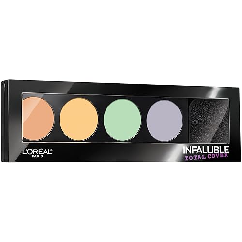 L'Oréal Paris Kit de ocultación y contorno de cubierta total infalible, 0.17 oz.