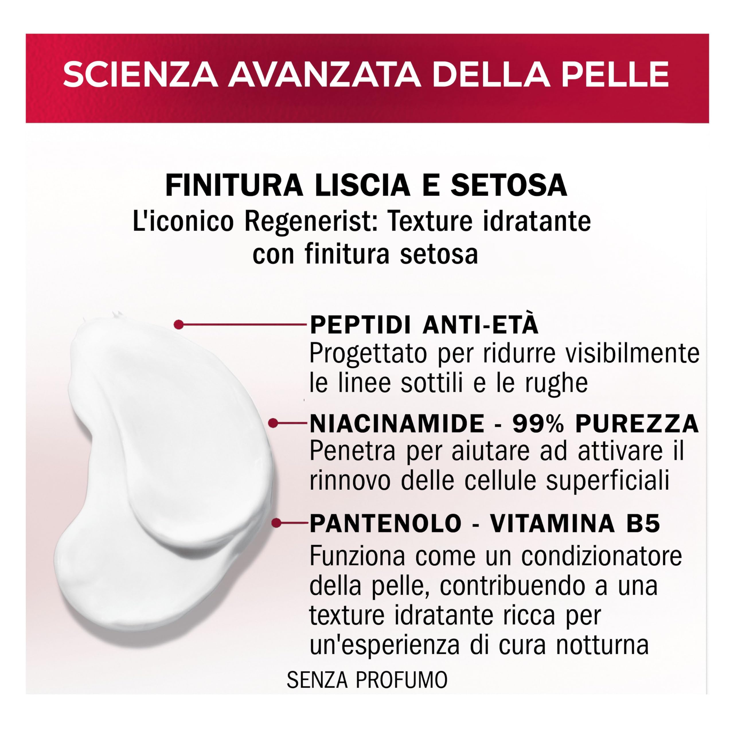 Olay Regenerist Crema Notte Viso Idratante con Niacinamide Anti-Età e Peptidi 50ml