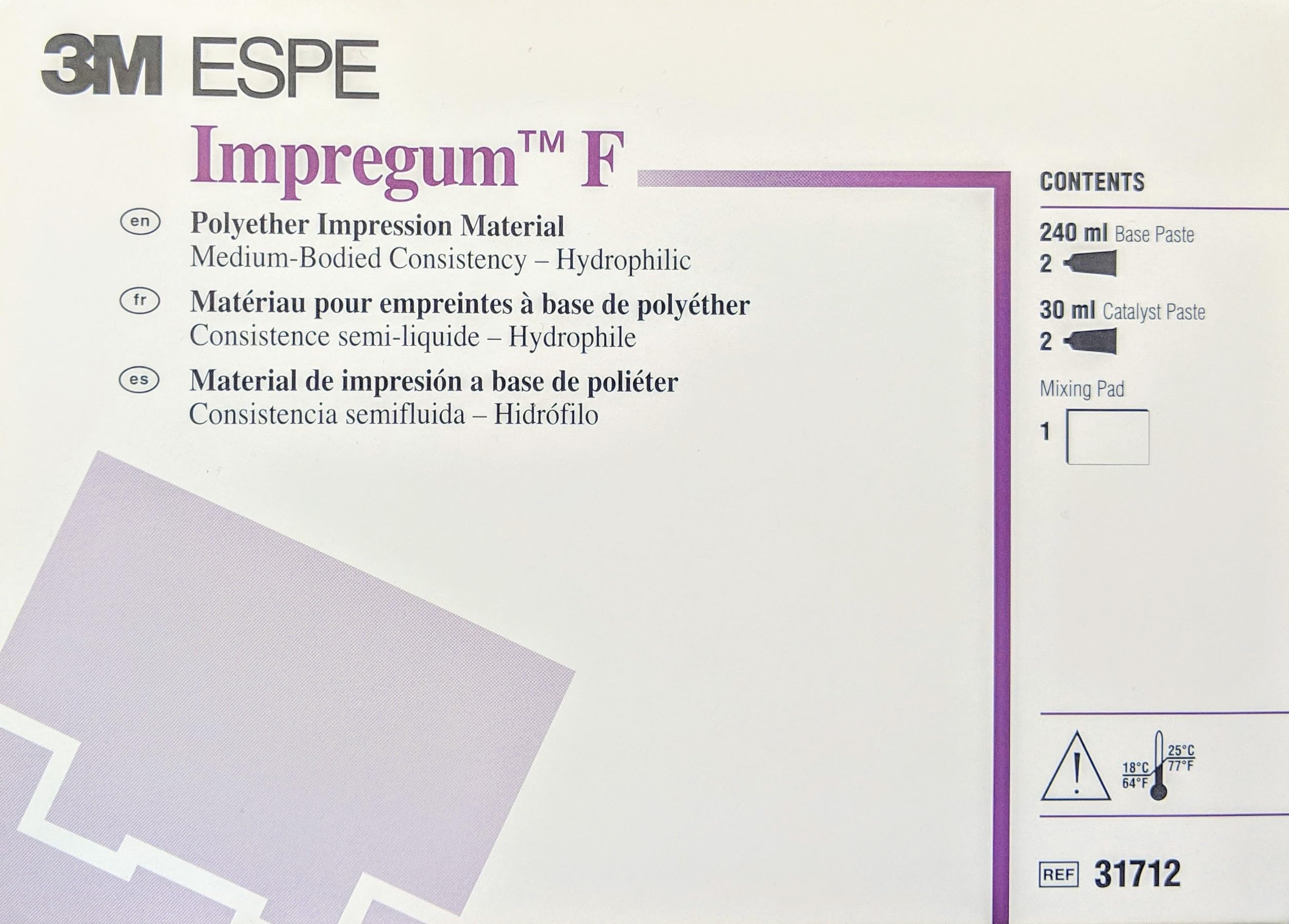 3m Espe 31710 Impregum F Polyether Impression Material Kit