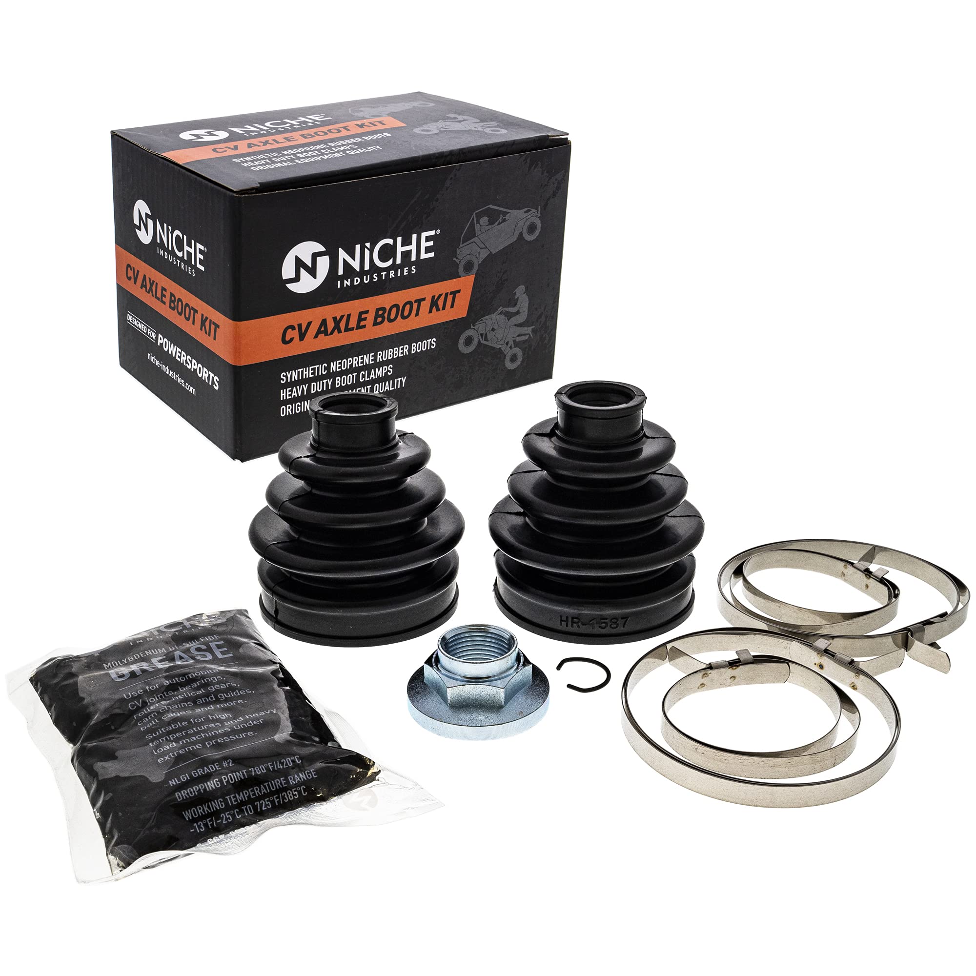 Amazon.com: NICHE Front CV Axle Boot Kit for Yamaha Grizzly 660