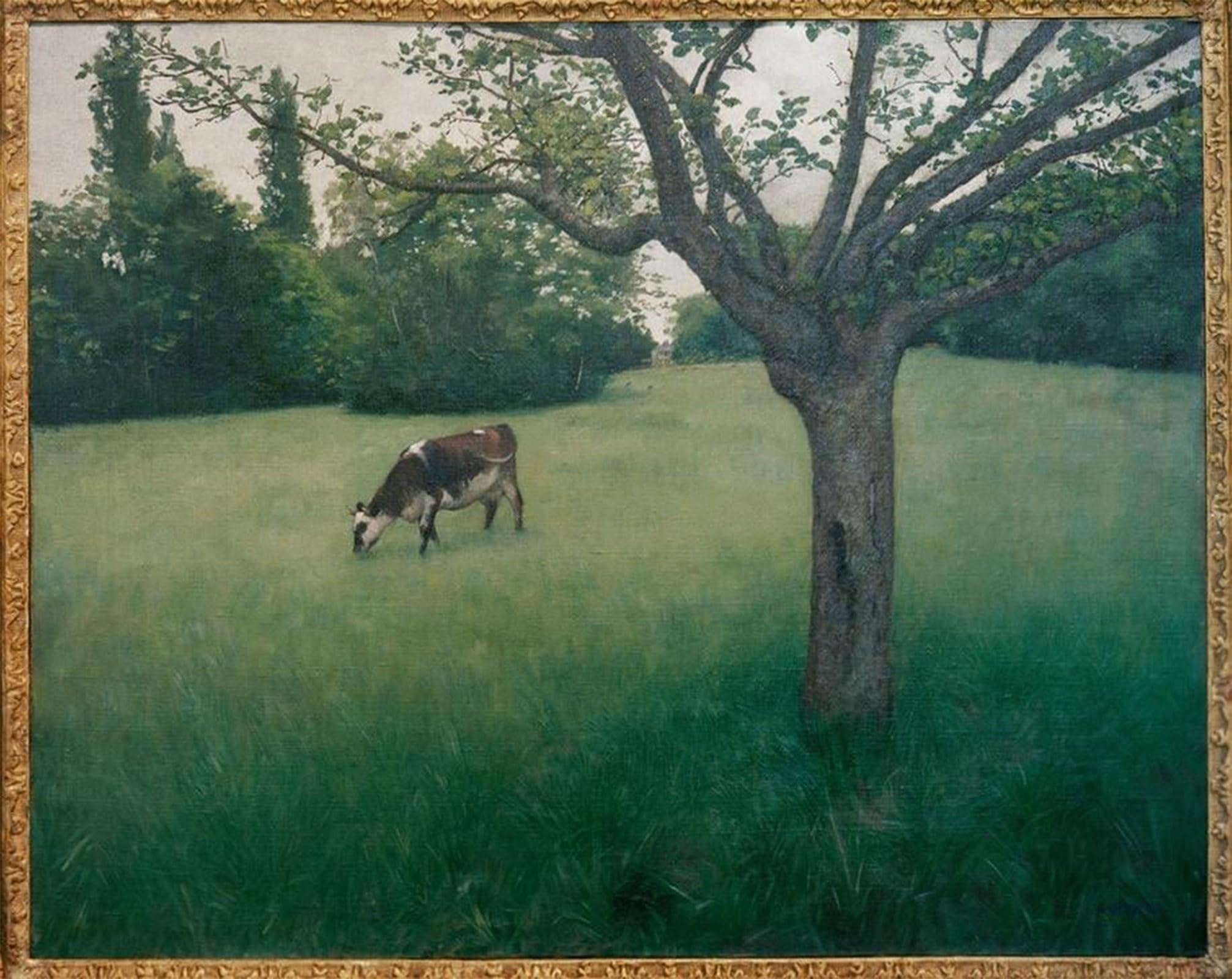 POSTERIIk Famous Animal Posters Vintage Picture Prairie à Yerres by Gustave Caillebotte Modern Wall Decor for Home Decor 60x90cm