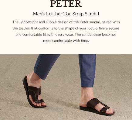 Peter - Leather Toe Strap Sandal - Mens Sandals