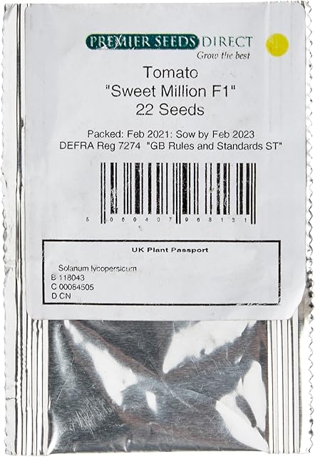 Premier Seeds Direct TOM102 Tomato Sweet Million F1 Includes 22 Seeds