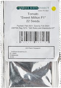 PREMIER SEEDS DIRECT -Cherry Tomato - Sweet Million F1-20 Finest Seeds