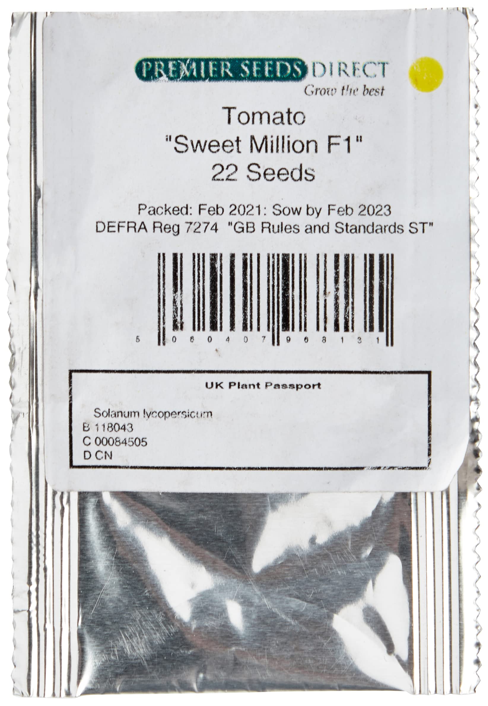 PREMIER SEEDS DIRECT -Cherry Tomato - Sweet Million F1-20 Finest Seeds